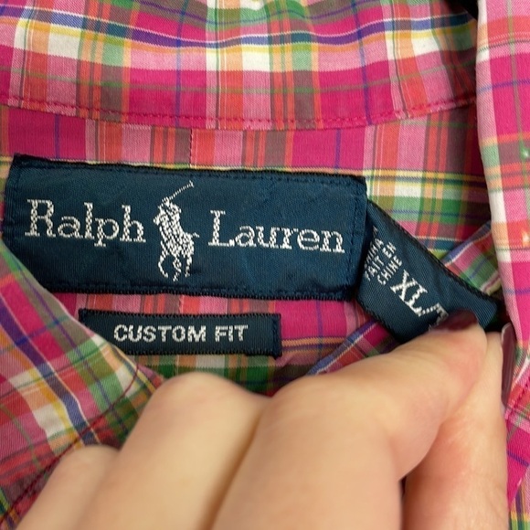 Ralph Lauren blue label colorful plaid buttons down shirt - Picture 6 of 9